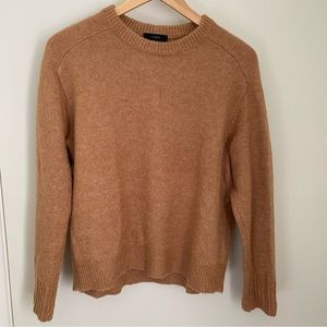 J CREW - Relaxed saddle sleeve crewneck sweater Camel Size Small